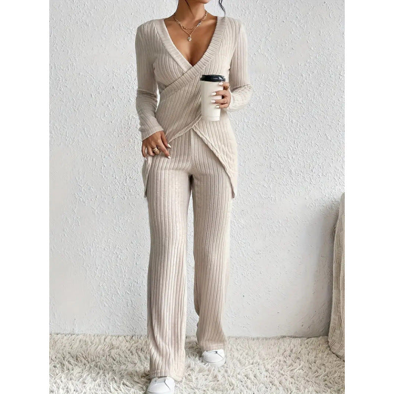 Dames élégant décontracté ensemble en tricot Chic und Stil