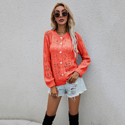 Dames gilet tricot léger avec mailles ouvertes Chic und Stil