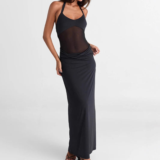 Robe maxi femme avec découpe raffinée et design cintré Chic und Stil