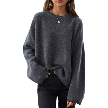 Dames Pull en tricot confortable avec coupe décontractée et manches larges Chic und Stil