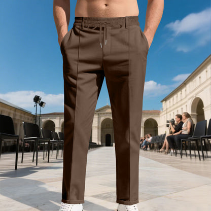 Men's elegant casual pants with elastic waistband and modern pockets Chic and Style