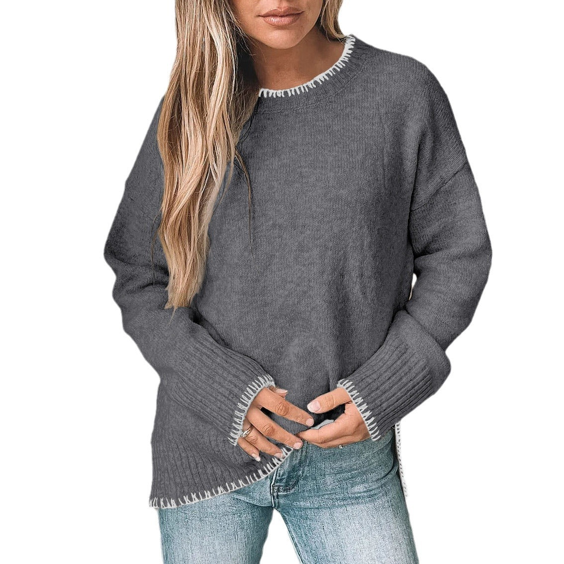 Dames grandes tailles pull en tricot Chic und Stil