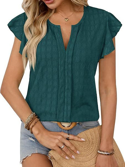 Dames Blouse à Manches Courtes Chic und Stil