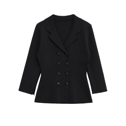 Elegant blazer jacket for women with double breasted and feminine silhouette Chic and Style