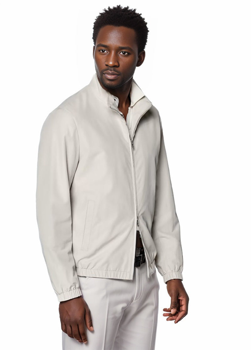 Aerial transition jacket for men with high collar and side pockets Chic und Stil