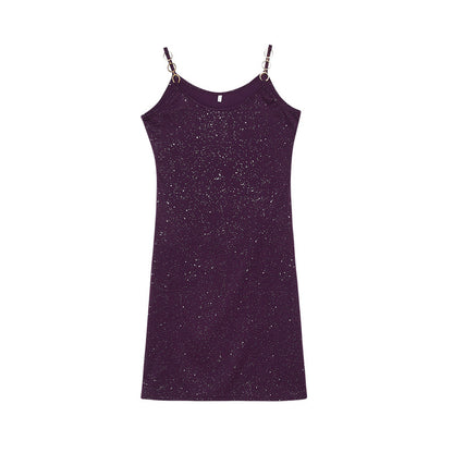 Robe nuisette brillante pour femmes Chic und Stil
