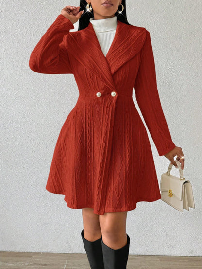 Dames Élégante et confortable cardigan taille haute Chic und Stil