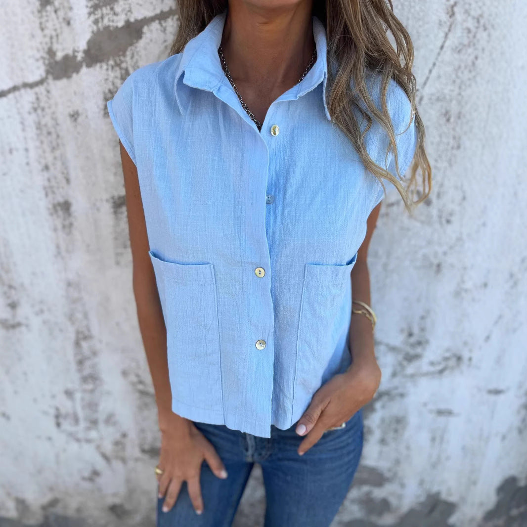 Chemisier pour femmes avec une coupe unique et des poches pratiques Chic und Stil