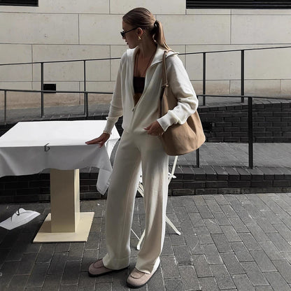 Dames ensemble en polar confortable Chic und Stil