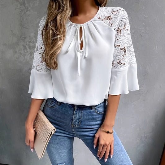 Blouse élégante pour femmes avec détail en dentelle Chic und Stil