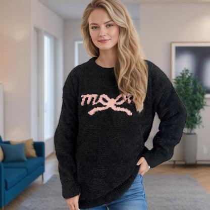 Pull femme avec motif mignon et matériau doux Chic und Stil