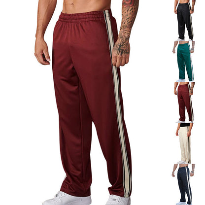 Chic and Style Men's Sport Pants with Side Stripes
