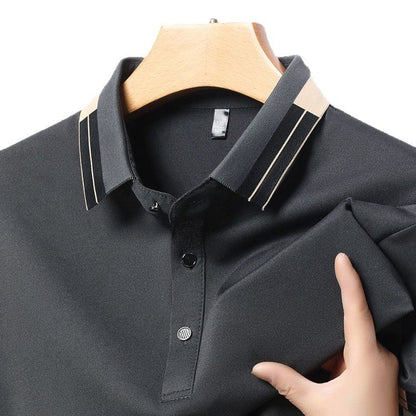 Chemise polo élégante pour homme avec col moderne et accents élégants Chic und Stil