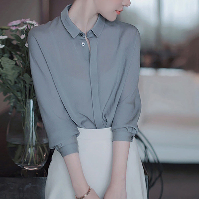 Blouse légère à boutons pour femmes Chic und Stil