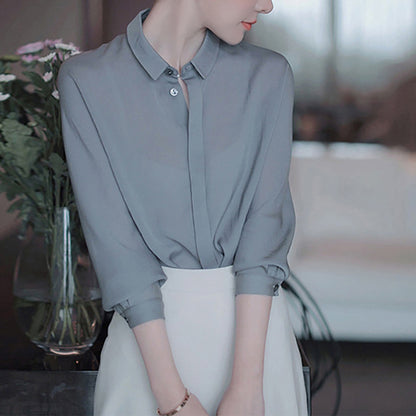 Blouse légère à boutons pour femmes Chic und Stil