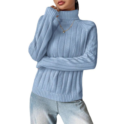 Pull en tricot pour femmes avec col montant Chic und Stil