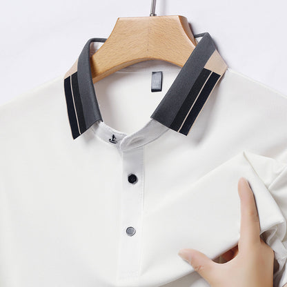 Chemise polo élégante pour homme avec col moderne et accents élégants Chic und Stil