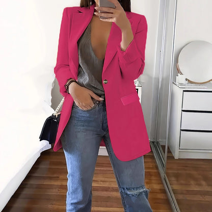 Dames Blazer moderne avec décolleté plongeant et détails élégants Chic und Stil