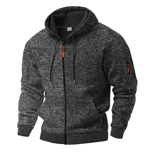 Veste à capuche sportive pour hommes avec zip et poches pratiques Chic und Stil