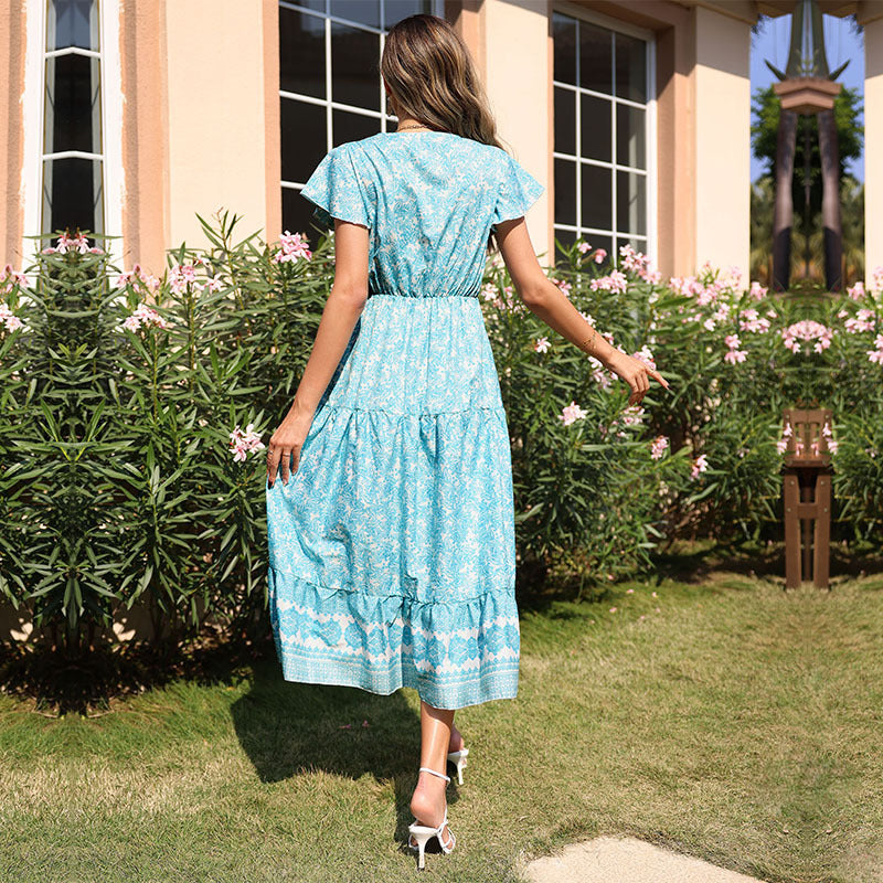 Robes maxi élégantes pour femmes avec des motifs détaillés Chic und Stil