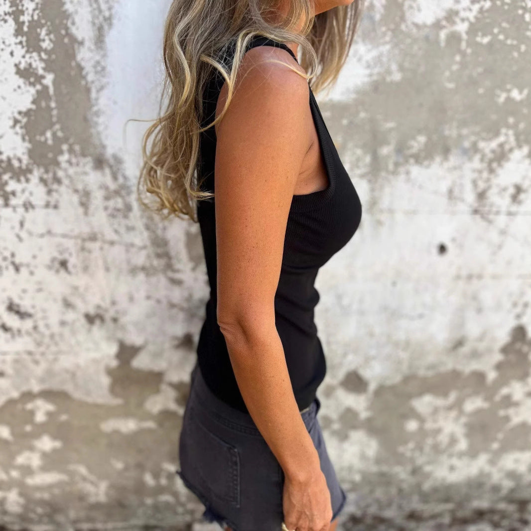 Dames Haut extensible confortable avec larges bretelles Chic und Stil