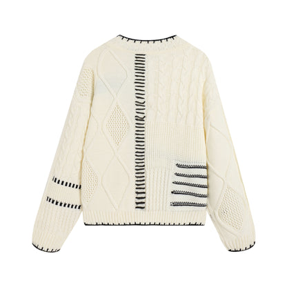 Pull en tricot décontracté pour femmes avec motif graphique Chic und Stil