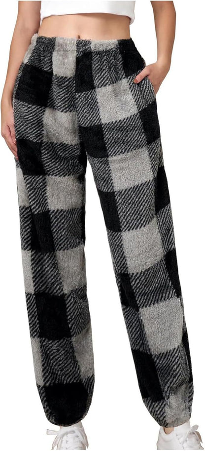 Comfortable women's lounge pants with plaid pattern Chic and Style