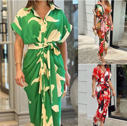 Robe Maxi Cover-Up Tropicale Femme Chic und Stil