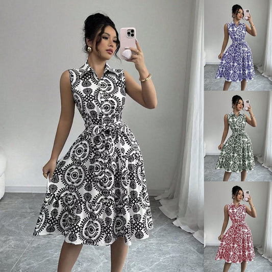 Robe chemise à boutons pour femmes chic et stylée
