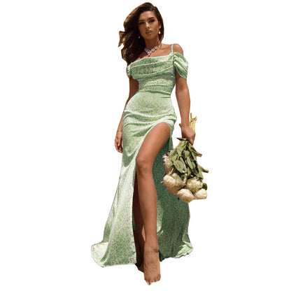 Robe de soirée pour femmes avec coupe asymétrique et effets de drapés élégants Chic und Stil