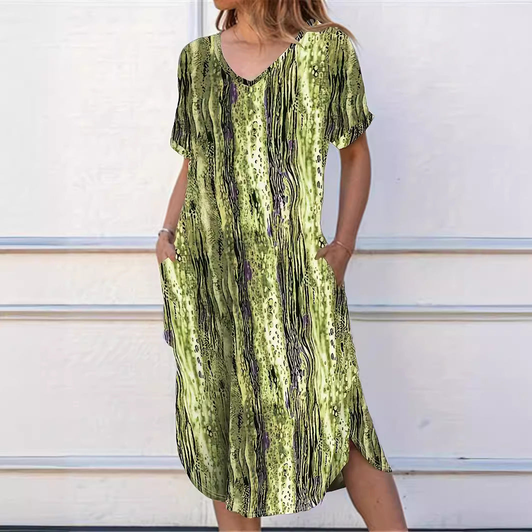 Robe de plage pour dames avec coupe généreuse et poches latérales Chic und Stil