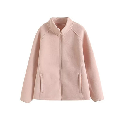 Veste en polaire cosy pour femmes avec col montant Chic & Stil