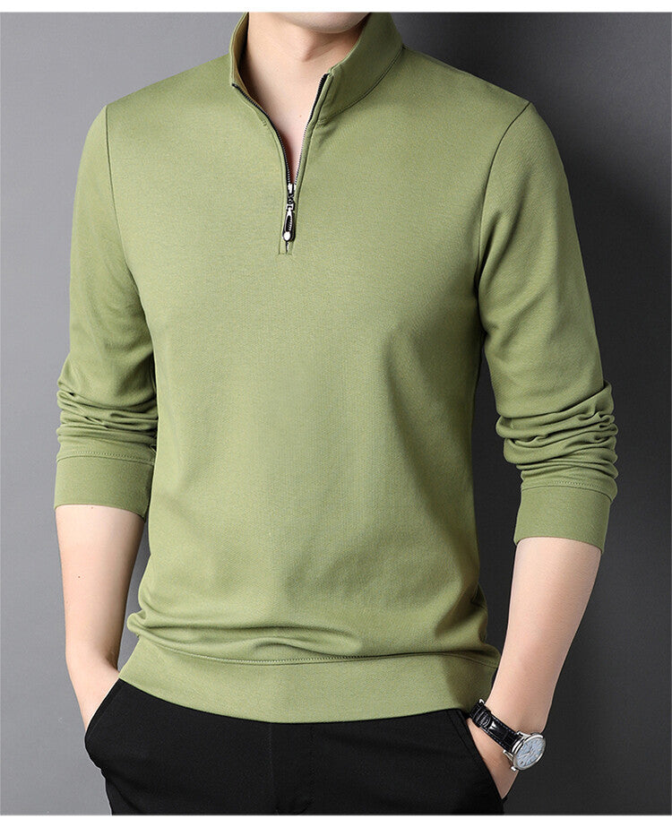 Men's turtleneck pullover with zipper Chic und Stil