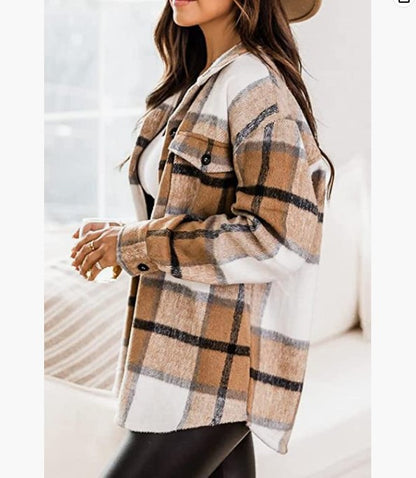 Dames Chemise en flanelle à carreaux Chic und Stil