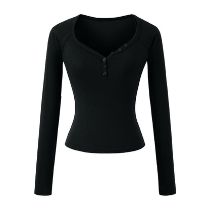 Chemisier à manches longues pour femmes avec fermeture à boutons élégante Chic und Stil
