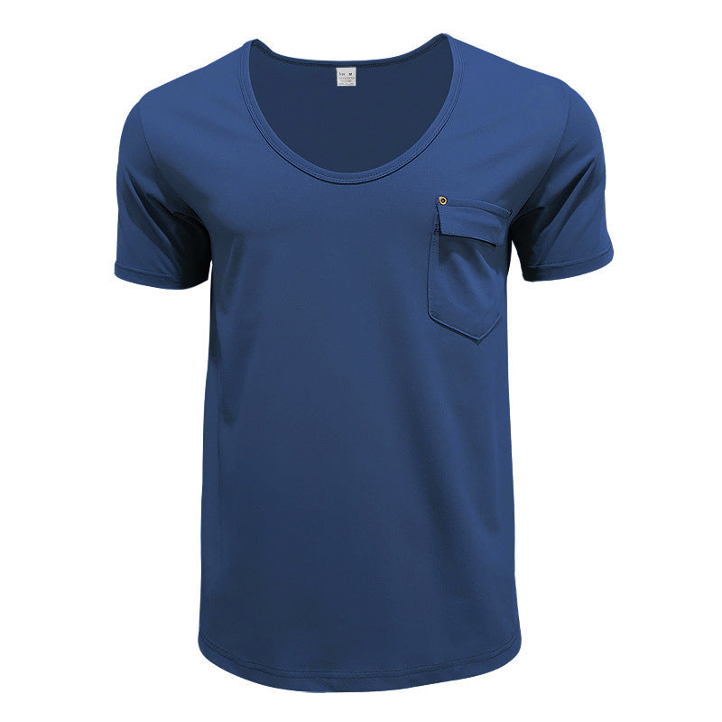 T-shirt pour hommes respirant avec poche poitrine pratique Chic und Stil
