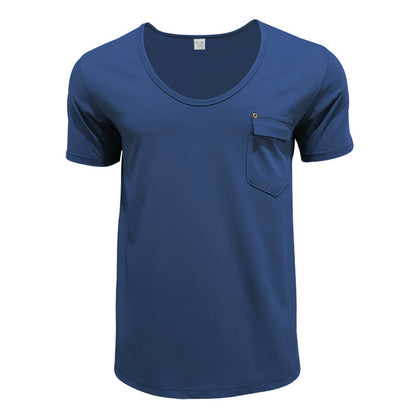 T-shirt pour hommes respirant avec poche poitrine pratique Chic und Stil