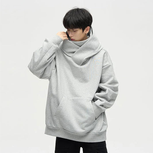 Femmes Pull à capuche oversized décontracté avec col montant Chic und Stil
