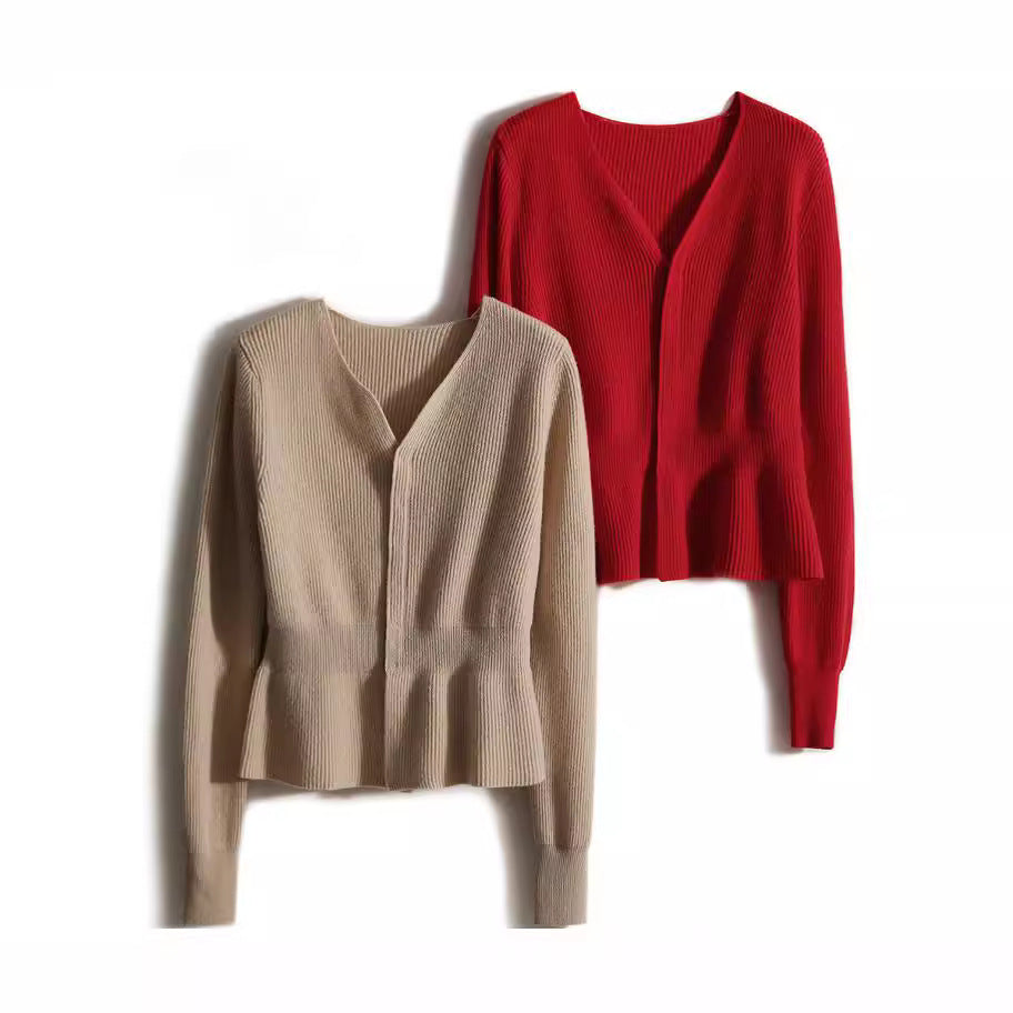Sweater péplum texturé pour femmes Chic und Stil