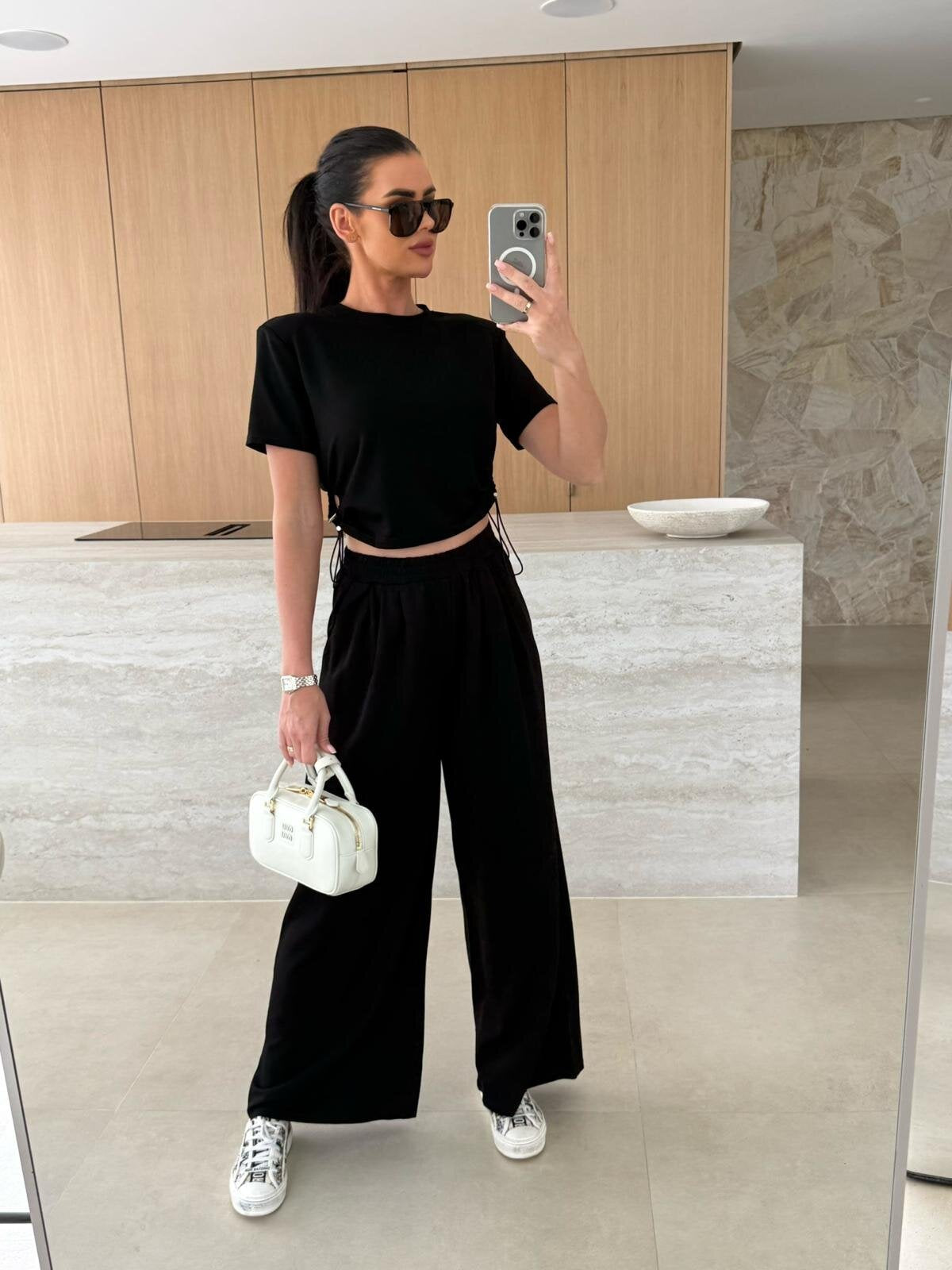 Chic and Style high-waisted lounge pants set for women