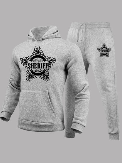 Hoodie and jogger pants set for women with a unique sheriff design Chic und Stil