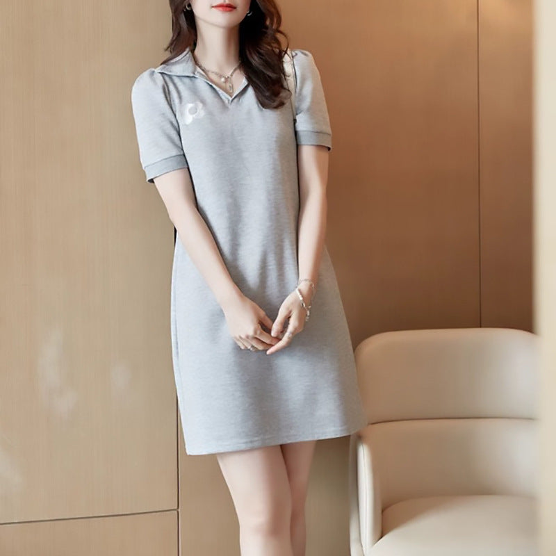 Robe Mini à Col Polo pour Femmes Chic und Stil