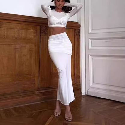 Dames Robe élégante avec haut ajusté et jupe évasée Chic und Stil