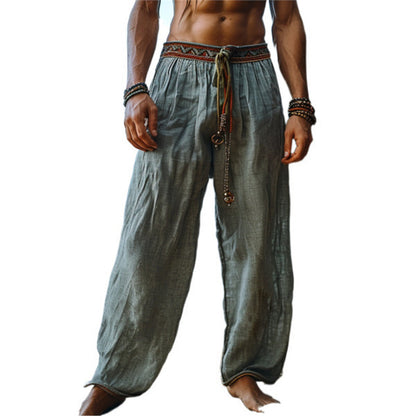 Casual beach pants for men with elastic waistband and high-quality material Chic and Style