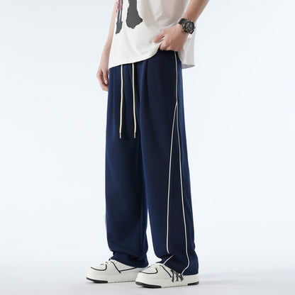 Chic and stylish casual sports pants for men with side accents