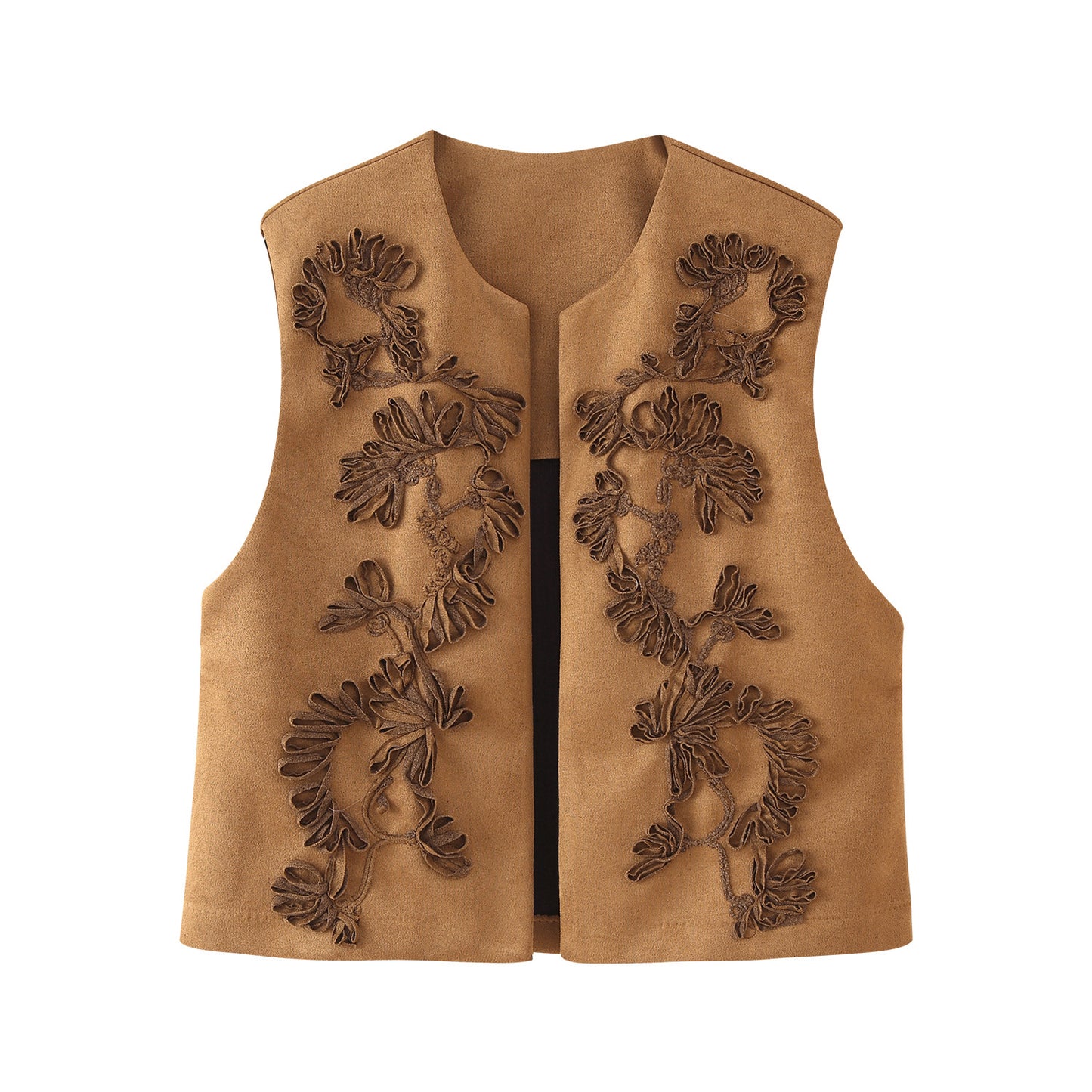 Dames gilet avec design floral en broderie Chic und Stil