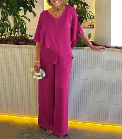 Dames Élégant Jumpsuit Set Chic und Stil