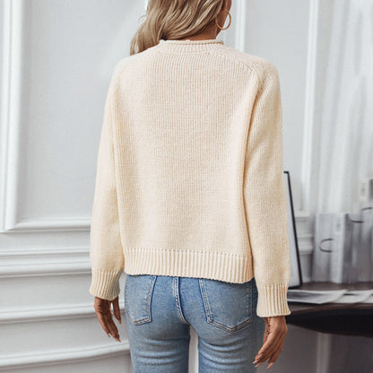 Pull femme avec motif de sapin de Noël festif Chic und Stil