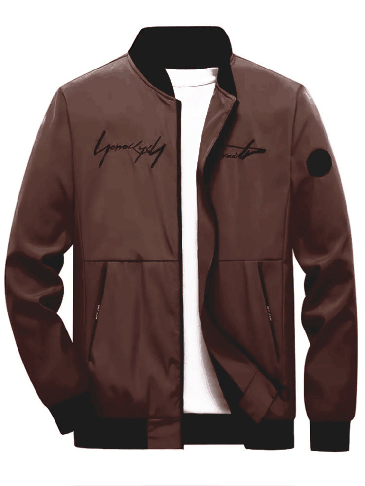Veste bomber tendance pour hommes avec des poignets élastiques et des poches zippées pratiques Chic und Stil