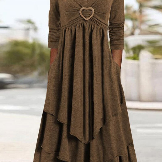 Robe de couche décontractée pour femmes avec détail en forme de cœur et poches Chic und Stil